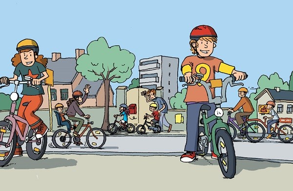 Apprendre aux enfants la sécurité à bicyclette